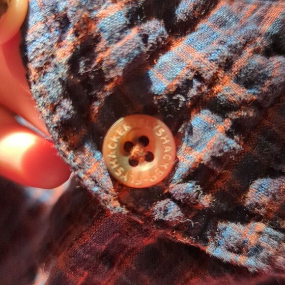 Flyshacker Clothing CO Men's Plaid Flannel Long Sleeve Button Down Shirt Size XL - Picture 2 of 7